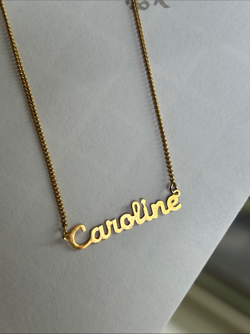Caroline Personalized Gold Name Necklace